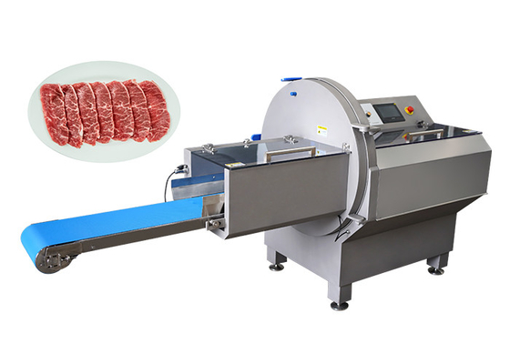 Cortador inteligente da parcela da precisão do suporte do cortador industrial da carne 4.85KW para o bacon da carne