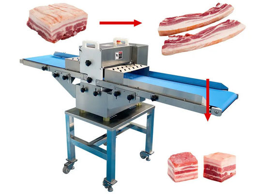 Processamento de produtos à base de carne Máquina de cortar em fatias e cortar em pedaços Para restaurantes agrícolas Cortar automático