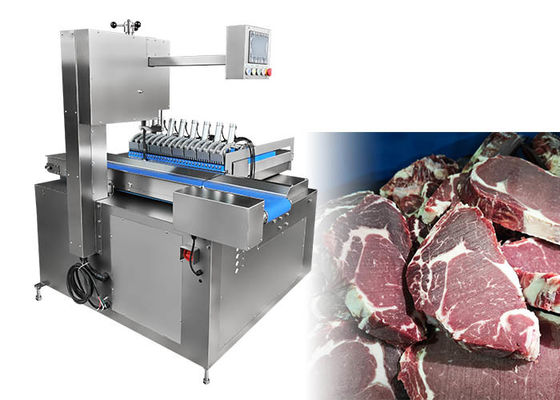 Máquina automática de corte de serra de banda dupla de carne de alta velocidade com interface de usuário inteligente