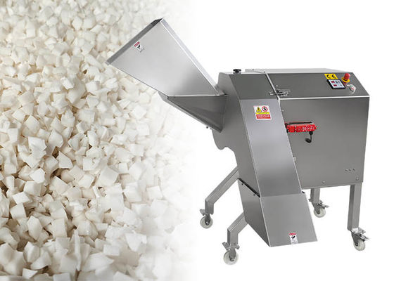 Máquina de cortar vegetais e nabos em 3D 1000 kg/h com velocidade de corte ajustável