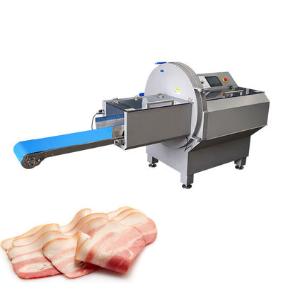 Máquina de corte de carne de bacon e controle de porções industrial JY-25K para corte e corte preciso de porções
