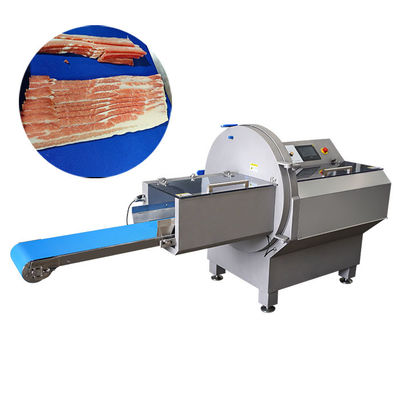 Máquina horizontal de corte de carne JY-25K e controle de porções para cortar bacon de carne congelada para processador de carne