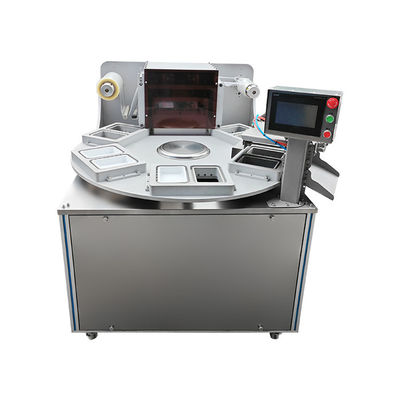 Máquina de embalagem de vedação de alimentos com 6 bandejas