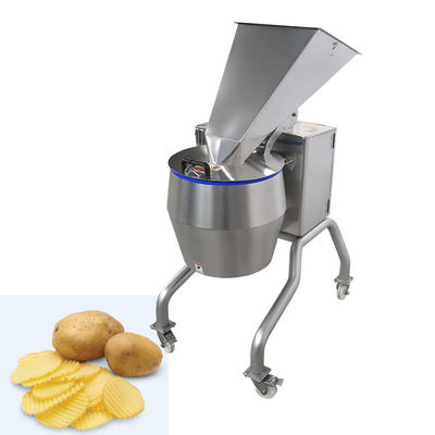 Máquina de corte de batatas fritas centrífuga de alta capacidade com cabeças de corte intercambiáveis