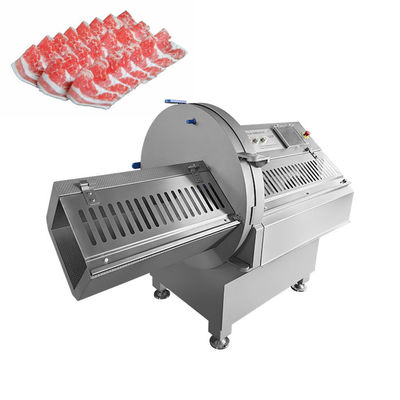 Máquina de corte de fatias de carne congelada de alta precisão e precisão com tela sensível ao toque
