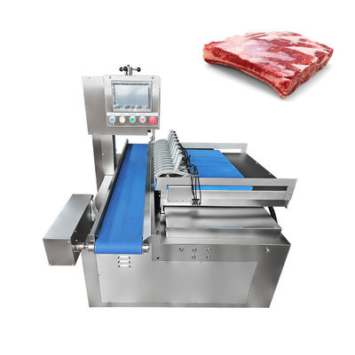 Máquina Industrial Automática de Serra de Banda de Duplo Corte para Costeleiras de Carne de Bovino Congeladas com corte preciso e preciso