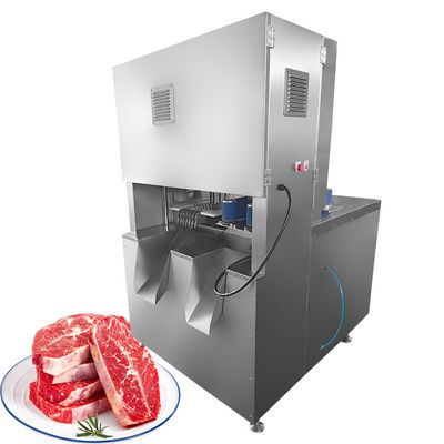 Customized Frozen Beef Block Slicing Chicken Chuck Cutting Machine With 8 Pcs Blade