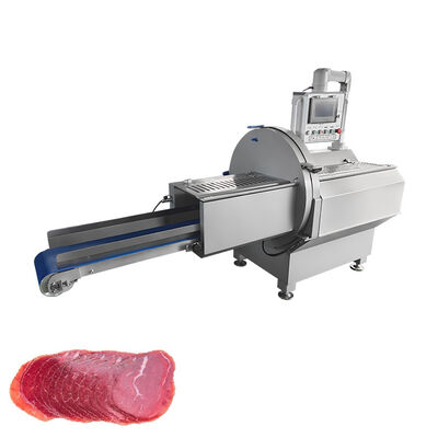 Máquina de cortar porções de carne de bovino congelada Chuck Roll Slicer com espessura de fatia ajustável de 0,5-30 mm