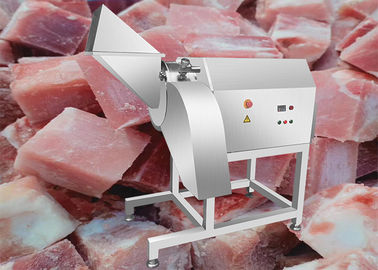 carne de carne de porco congelada cubo Dicer do cortador do peito de frango 1000kg/H uma garantia do ano