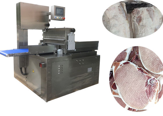 O cortador congelado automático comercial do cortador da carne da máquina de corte dos ossos marca a máquina da serra para o trotador dos porcos