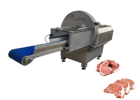 Máquina azul do cortador da carne da indústria do transporte com sistema da parcela