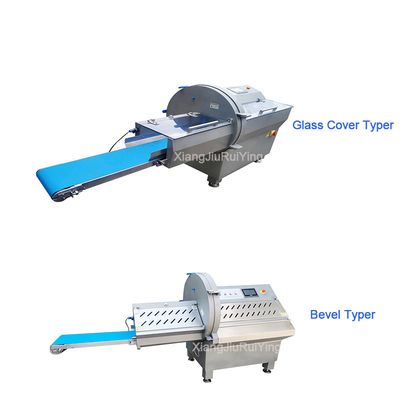 A carne de carneiro congelada automática da salsicha de bacon do cortador da carne melhora a máquina do cortador do rolo