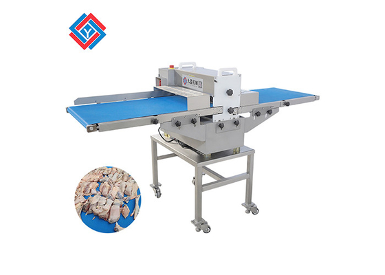 TJ-309D personalizou o cortador da carne fresca de correia transportadora de 500 larguras com as lâminas dobro para cortar a carne sem dano
