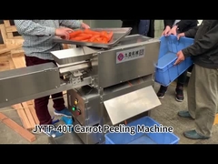 Máquina comercial de descascar cenouras para processador de vegetais com 40-60pcs/min