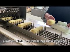 Nova Máquina de Corte de Milho Congelado com Serra de Fita Automática de 6 Lâminas e Sistema de Seis Cortes