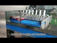 Máquina Industrial Automática de Serra de Banda de Duplo Corte para Costeleiras de Carne de Bovino Congeladas com corte preciso e preciso