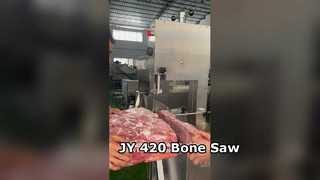 Processamento de carne de açougueiro com serra de osso JY 420 #Serra de fita #Serra de osso